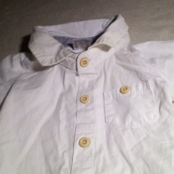 Cat & Jack 3-6 Months Baby Boys Outfit, Button Up Bodysuit & Lined Pants Set - Picture 4 of 12